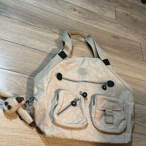 Kipling Beige Shoulder Bag